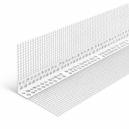Profil PVC cu plasa fibra de sticla 10 x 10 cm, 3 metri